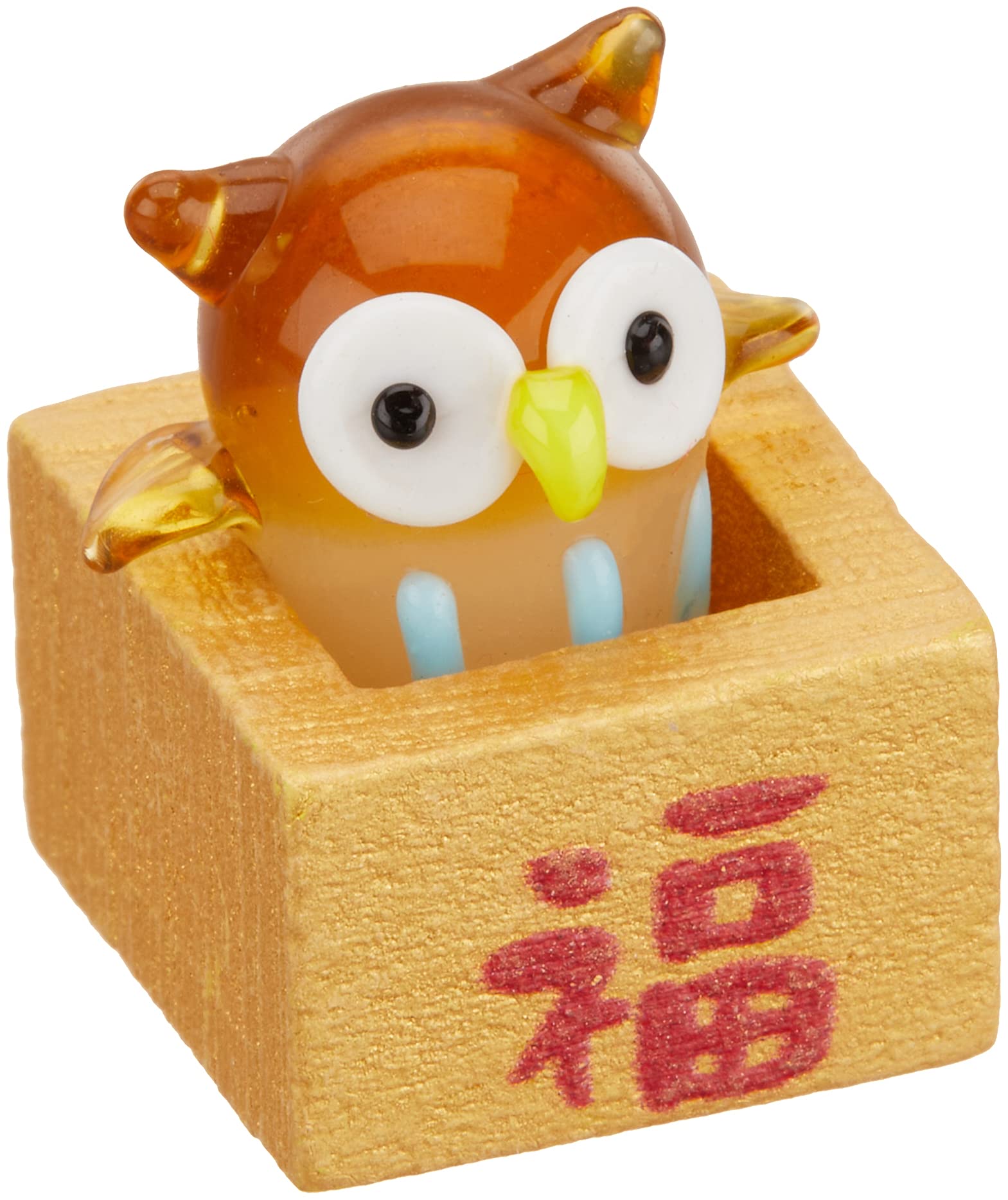 フクロウのガラス細工 GOLD ガラス細工｜風水ふくろう金運YE｜フォーカートグラスワークス